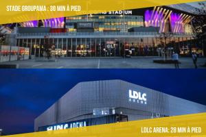 Appartements T2 Sweet Horizon - Groupama, LDLC, Euroexpo, Grand Large : photos des chambres