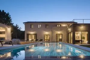 Villa Mons Caldera for 10 people with 40 m2 infinity heated pool & kids playground - Kršan