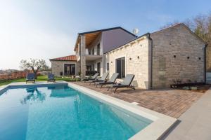 Villa Harmony for 8 people in Central Istria with 50 m2 private pool and sea view