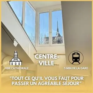 Hébergement exceptionnel au centre-ville, vue sur la cathédrale - Poulainville