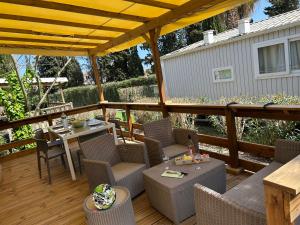 Mobile home sirène luxe Camping le Bosc 4 étoiles 3 chambres