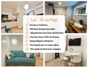 Appartements neuf - Frontière de Monaco - clim - WIFI