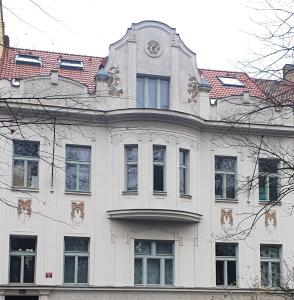 Art Nouveau apartment with garden in Pisek