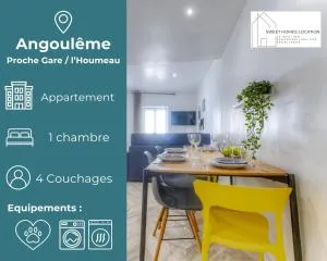 Moderne appartement I 1 chambre I Secteur Gare LHoumeau - LʼIsle-dʼEspagnac