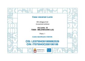 Casa Vacanze Lucia
