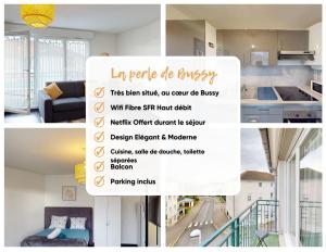 La perle de Bussy- Grand studio cosy -Parking-Balcon- Disneyland - Paris