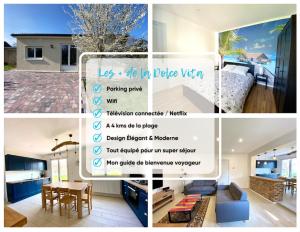 Maisons de vacances La Dolce Vita familiale - 9 minutes des plages : photos des chambres