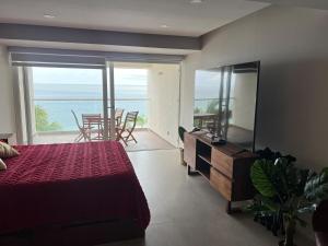 Beachfront Studio with Stunning Ocean View