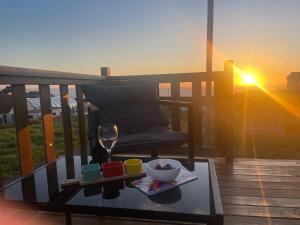 Mobil home au bord de la mer, vue sur la mer camping de la falaise à Equihen-Plage