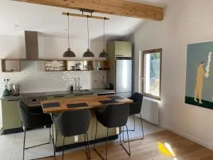 Gîte lumineux avec jardin, vue sur Peyrepertuse - Maury