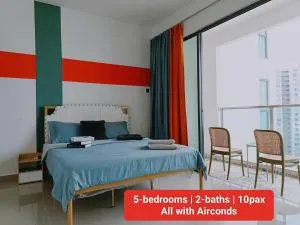 TypeD-Amerin-5Bedroom-10pax-Pool-C180-UPM-KL - 沙登