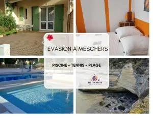 Evasion à Meschers - Piscine - Plage - Tennis - Familles - Sémussac