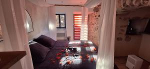 Maisons de vacances Gite de village 2p, terrasse de toit et jacuzzi privatif : photos des chambres