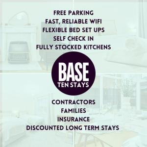Base10Stays - H3 Leicester, 3-Bedroom, Sleeps 8, A46, Free Parking and Garden, Contractors and Long Stays