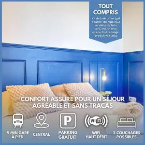 L'Étoilé - Parking Gratuit, Confort & Design Chic - 圣布里厄