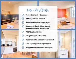 Appartements L-Etoile - Parking Gratuit, Confort & Design Chic : photos des chambres