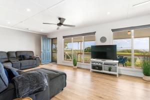 The Blue House on Lake Albert