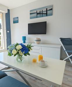 Appartements L-Ecrin Bleu, Studio lumineux , Wifi & parking : photos des chambres