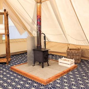 Tinker the Bell Tent at Pentref Luxury Camping