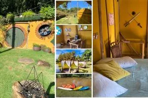 Exclusiva Casa dos Hobbits em meio à Natureza, com Cachoeira, Lago, Piscina, Caiaque, Stand-up, Fogo de chão - 伊塔蒂巴