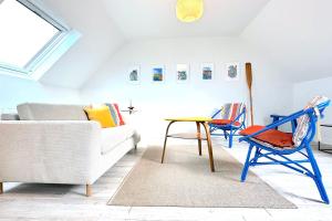 La Balise-Appart dans un manoir-Vue mer et jardin