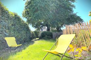 La Balise-Appart dans un manoir-Vue mer et jardin