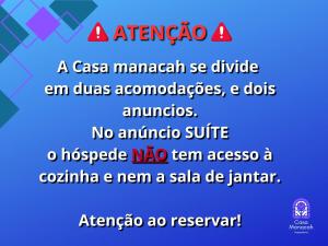 Casa manacah Hospedaria - apartamento e suite