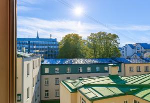 City heart, loft view, free parking and bag storage