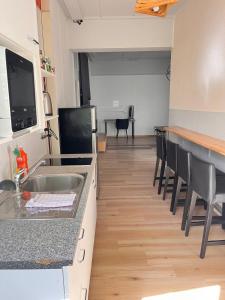 Bright, comfy, industrial looking