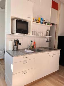 Bright, comfy, industrial looking