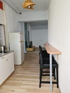 Bright, comfy, industrial looking