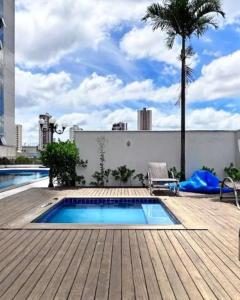 Santorini na rua do hospital Premium Mater Dei Piscina Academia Jacuzzi Parque Areiao e Goiania Shopping tudo perto