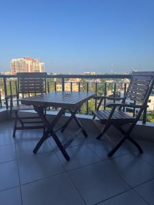 A two bedroom house with an ocean view