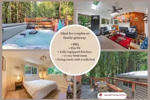 River Otter Hot Tub BBQ Fire Pit Russian River Gem - Rio Nido