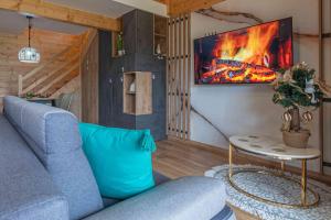 Domek Komfort z jacuzzi na wyłczność w górach przy Parku