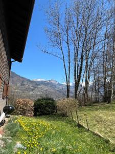 Chalet, vue sur la vallée, Domaine skiable Grand Massif