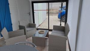 Maisons de vacances Chalet en bois a 800m de la mer : photos des chambres