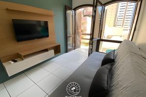 Apto a 400mts do mar com varanda | Aceita Pet