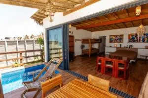 Private Complete Beach House, POOL AC, Vichayito - 维加伊托