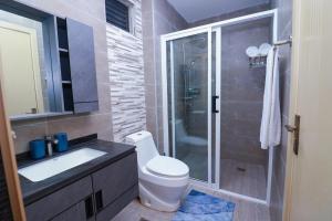 The modern executive serene suites which boasts of heated swimming pool ,rooftop chilling spot with amazing breathtaking city views ,fully equipped gym ,designated child play area with private ample parking space