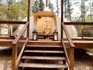 Gorgeous Lakeside Glamping in this Wonderful Bell Tent Rental in Lincolnton, Georgia - Sparta