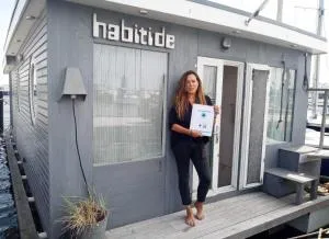 Habitide - unikates Öko-Natur-Hausboot - Ostsee-Fjord Schlei - Selk