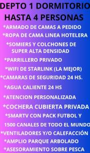 DEPTO 1 DORMITORIO en HOSTERIA LAS LUCES