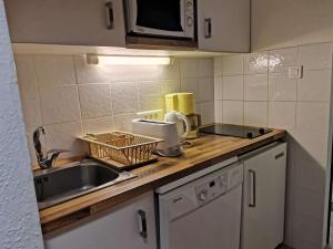 Studio 4 pers, pied des pistes, sud, La Mongie - FR-1-404-92