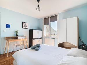 Appartements Le Melunais, face a la Seine : photos des chambres