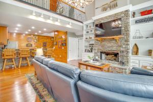 Game Room and Fire Pit Riverfront Home in Ellijay!