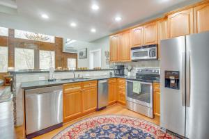 Game Room and Fire Pit Riverfront Home in Ellijay!