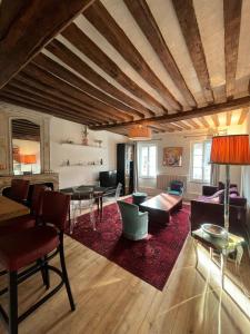 Centre Caen duplex ventilé, wifi, 5 pers avec Vayny
