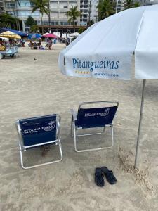 Praia a pé e piscina