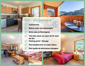 Appartements T3 Cosy in Saint-Jean-de-Sixt : Appartement 2 Chambres